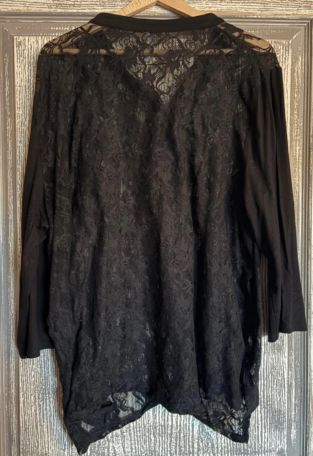 Zwarte kanten blouse – photo 2